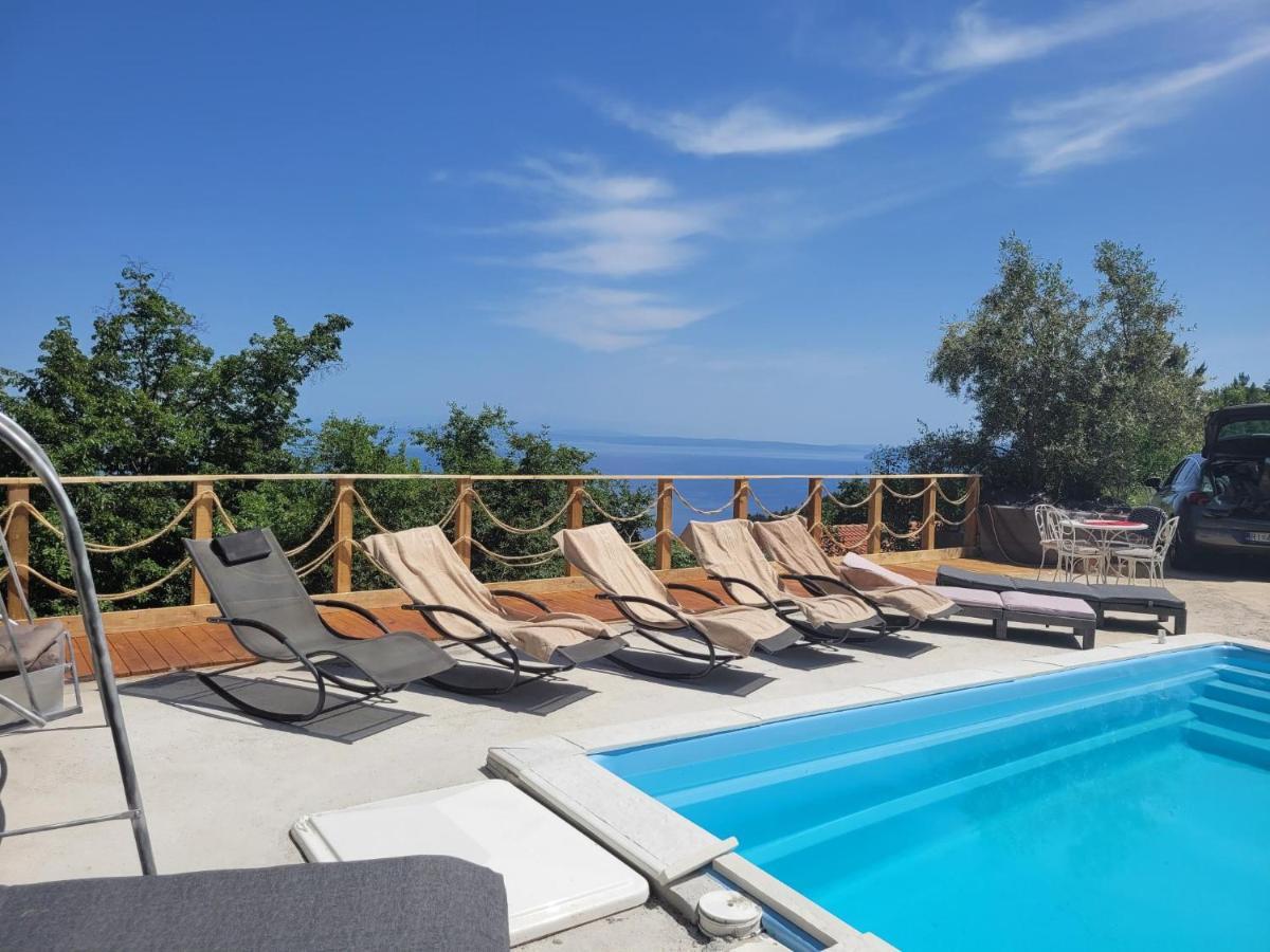 Apartments Chiara Mit Meerblick Und Pool Und Jacuzzi Lovran Εξωτερικό φωτογραφία
