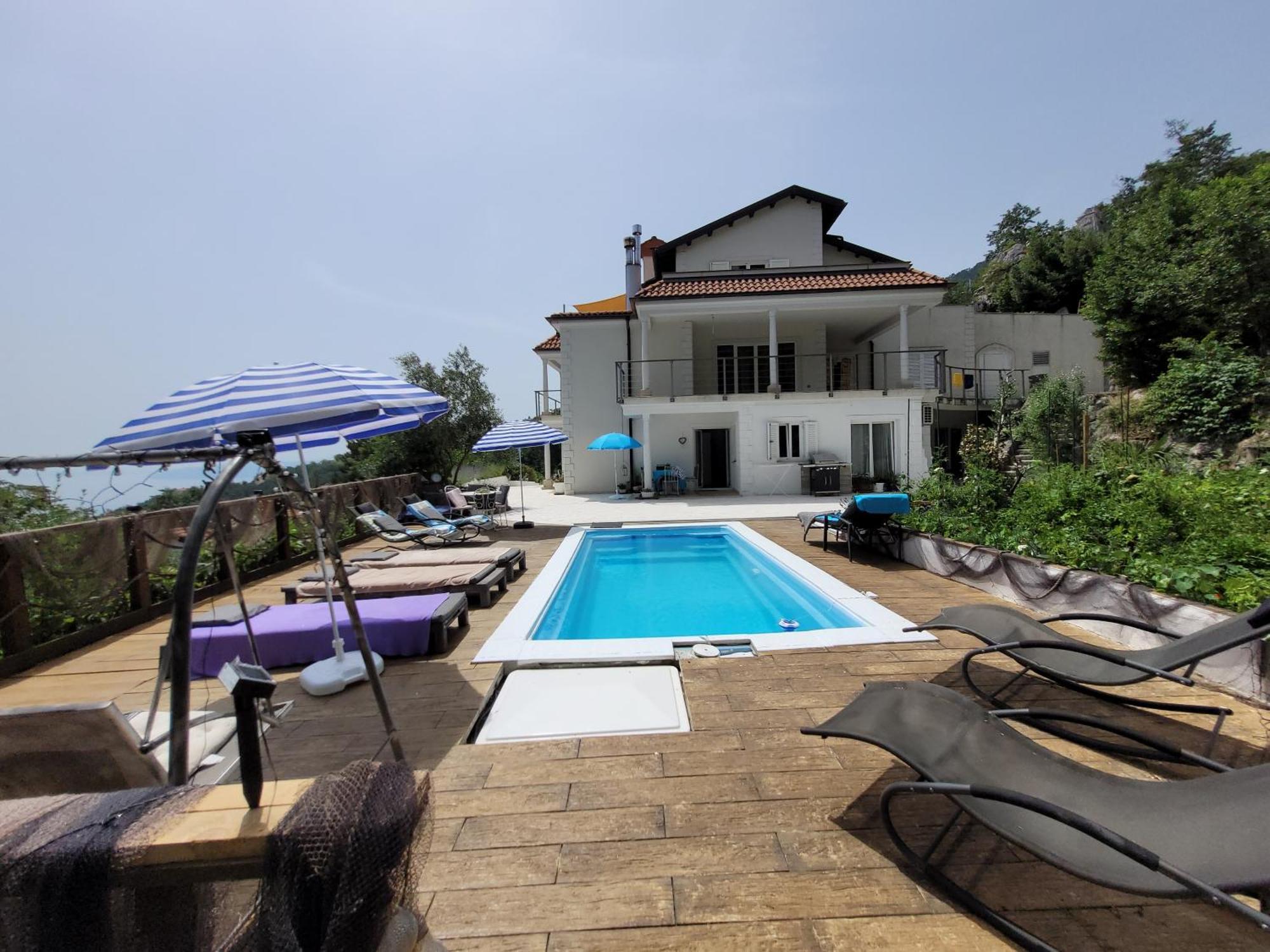 Apartments Chiara Mit Meerblick Und Pool Und Jacuzzi Lovran Εξωτερικό φωτογραφία
