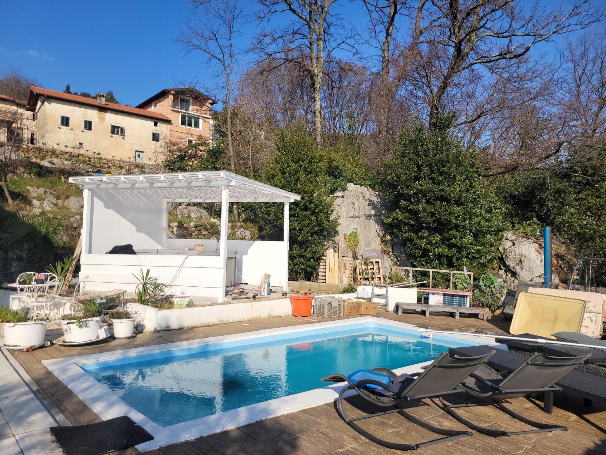 Apartments Chiara Mit Meerblick Und Pool Und Jacuzzi Lovran Εξωτερικό φωτογραφία